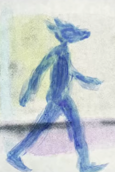 懐胎した犬のブルース