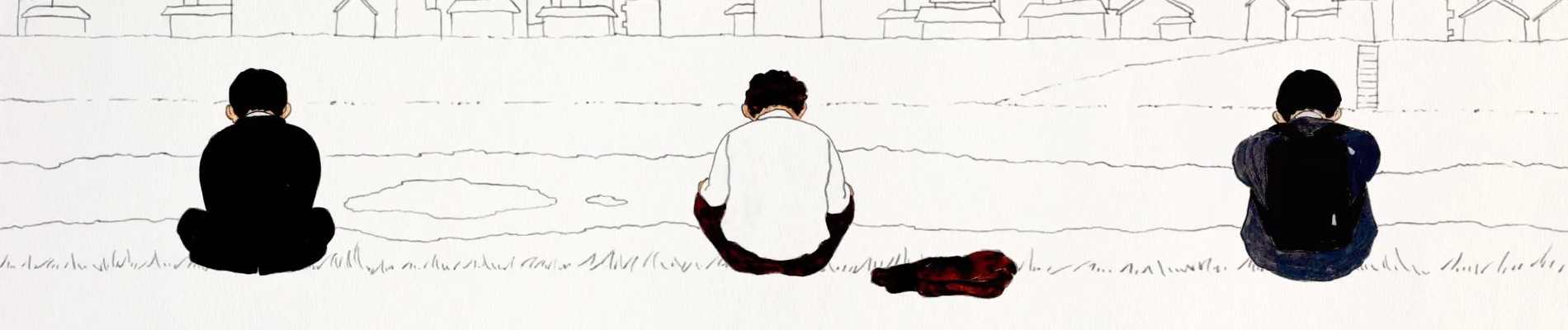 ある河川敷にて