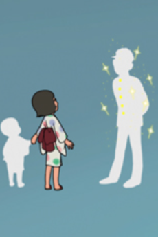 お月様と影ぼうし