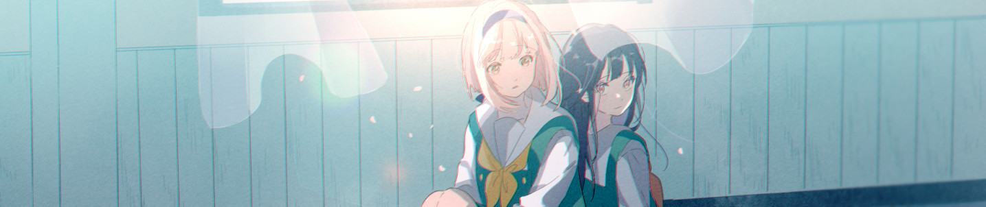 踊り場にスカートが鳴る