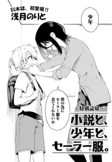 小説と、少年と、セーラー服。