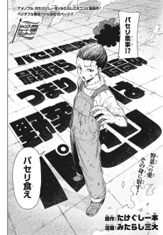 パセリ農家が最強なら、つまり最高の野菜はパセリ