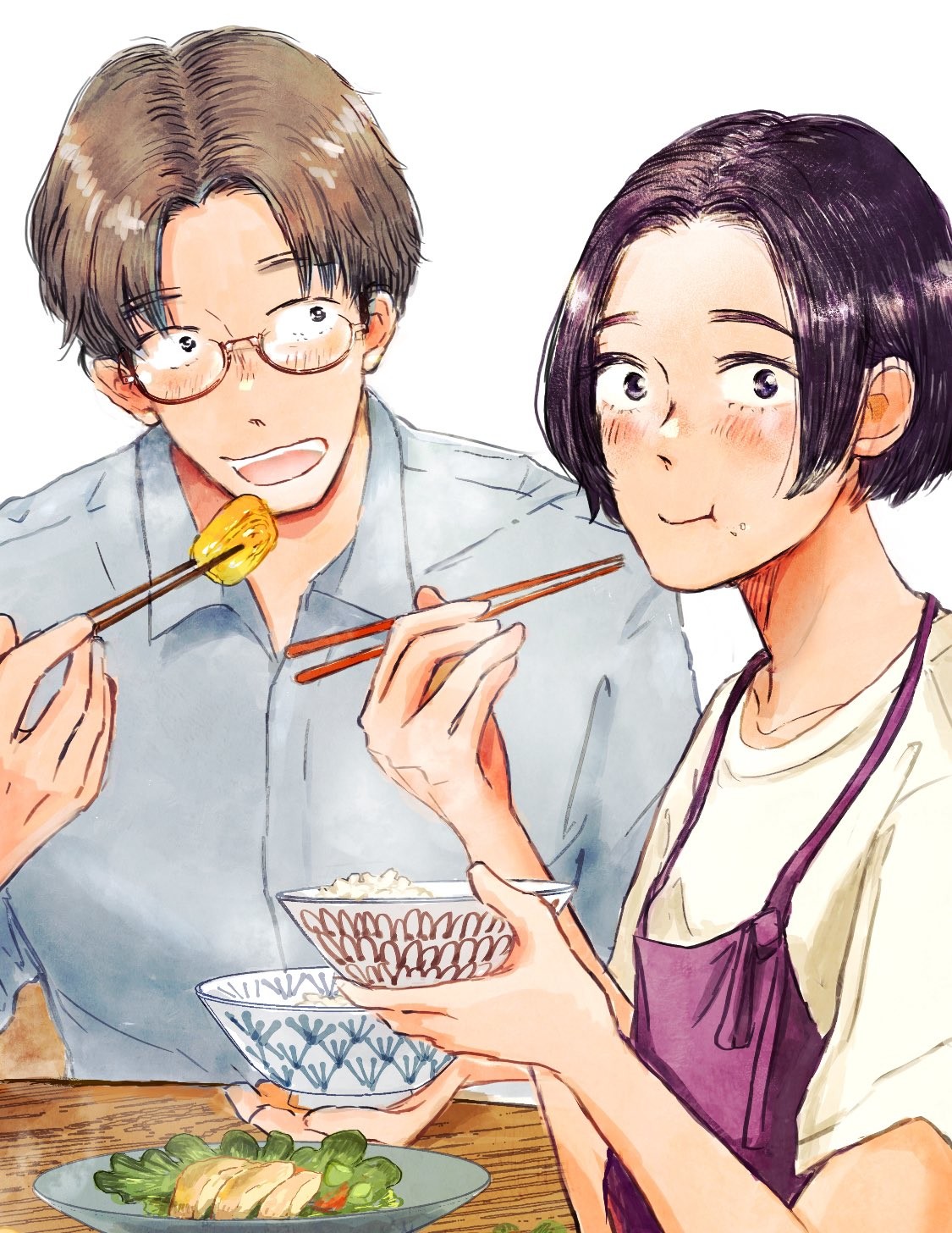 一緒にごはんをたべるだけ