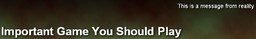 Important Game You Should Play