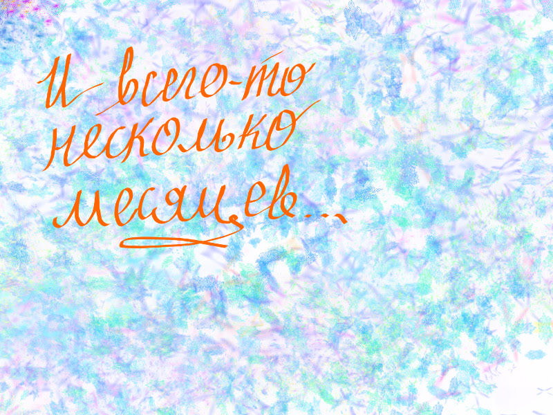 И всего-то несколько месяцев...