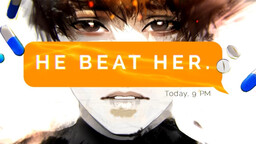 HE BEAT HER.