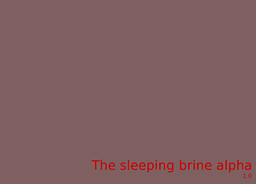 The Sleeping Brine