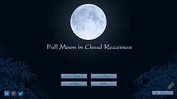 Full Moon in Cloud Recesses