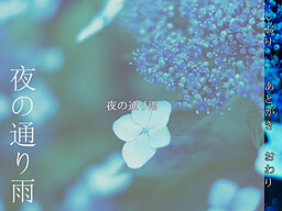 夜の通り雨