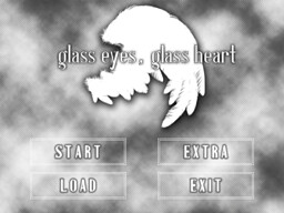glass eyes, glass heart
