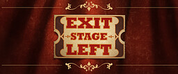 Exit, stage left