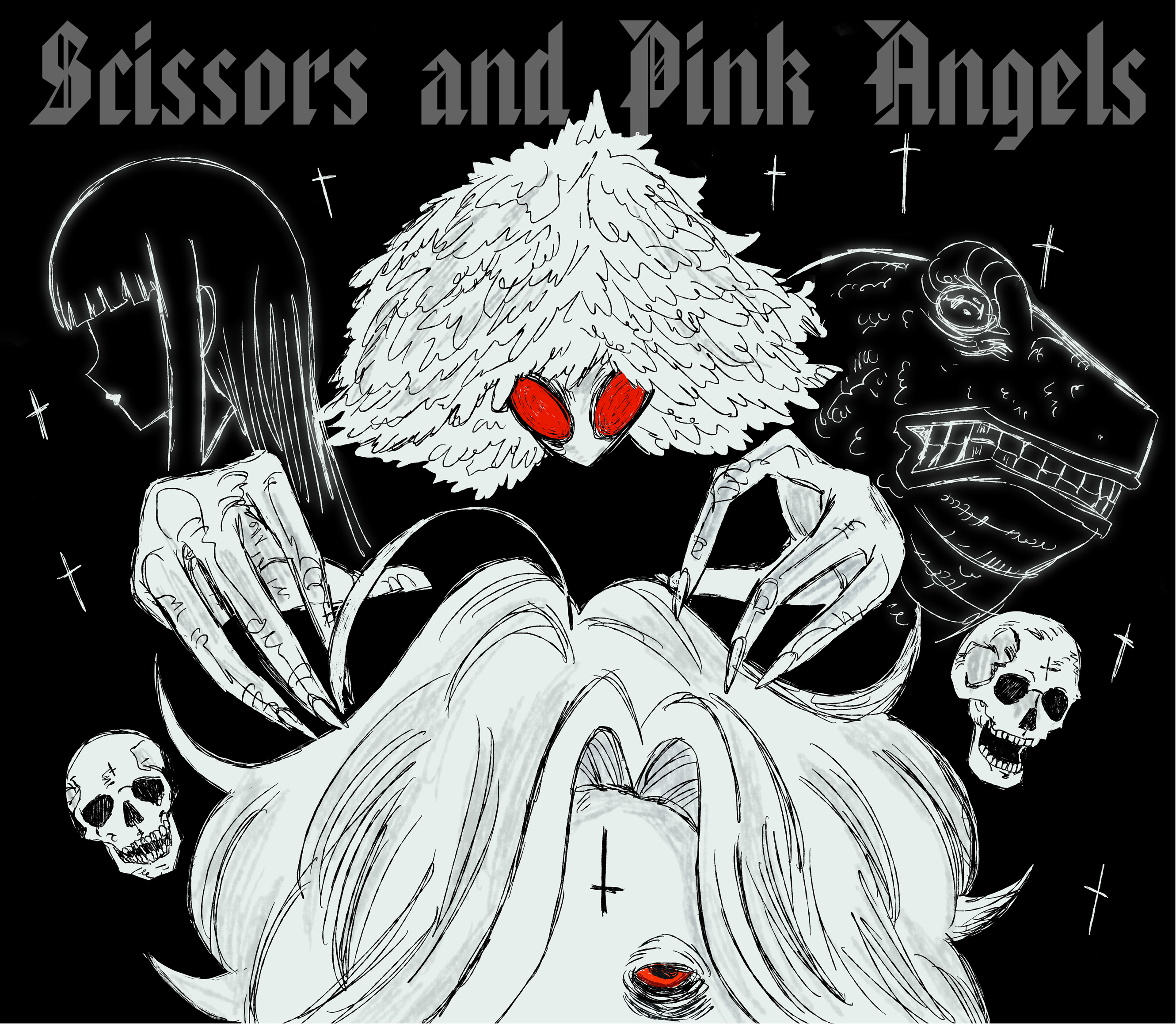 Scissors and Pink Angels