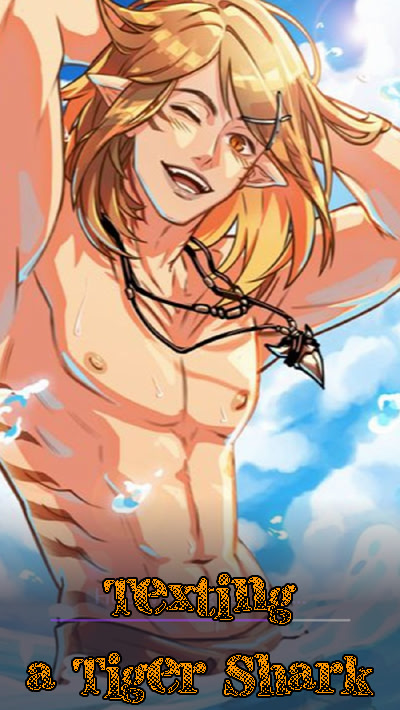 Texting a Tiger Shark