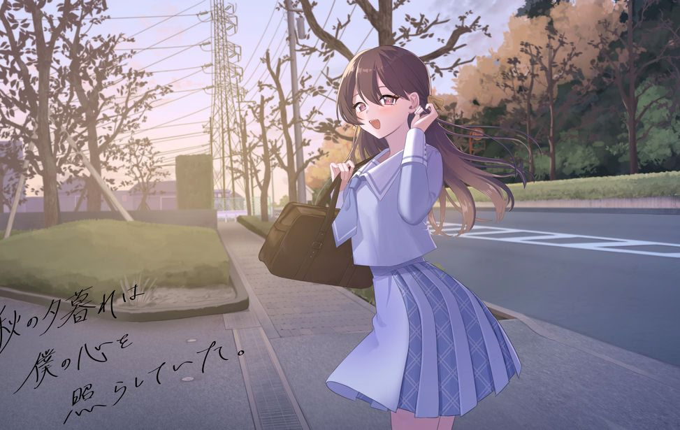 秋の夕暮れは僕の心を照らしていた。